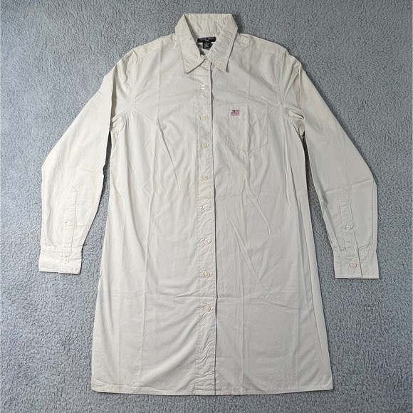Ralph Lauren Dresses & Skirts - Polo Ralph Lauren Women's Cream Button-Front Shirt Dress